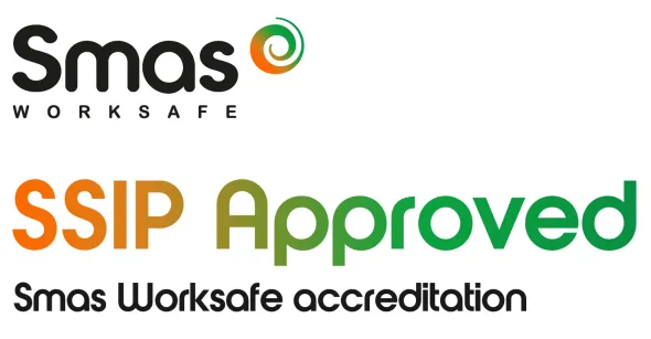 SMAS Worksafe / SSIP Approved logo